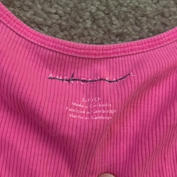 “American Eagle: Cropped Neon Tank Top size small” - Picture 2 of 5